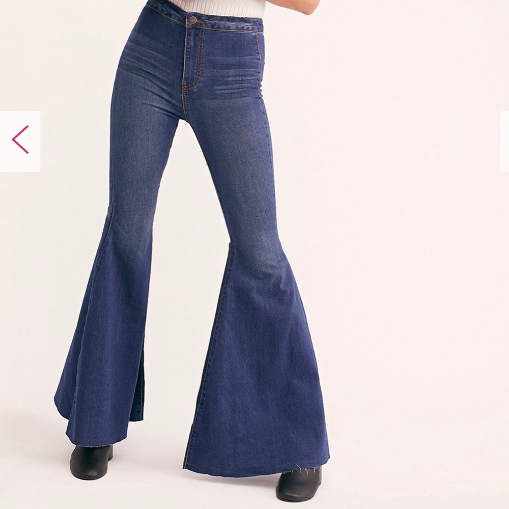 size 27 free people “just float on” flare jeans